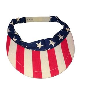 Vintage 1980s-90s Sun Hat, Snap Back Adjustible, 4Th of July, Blast from Past!